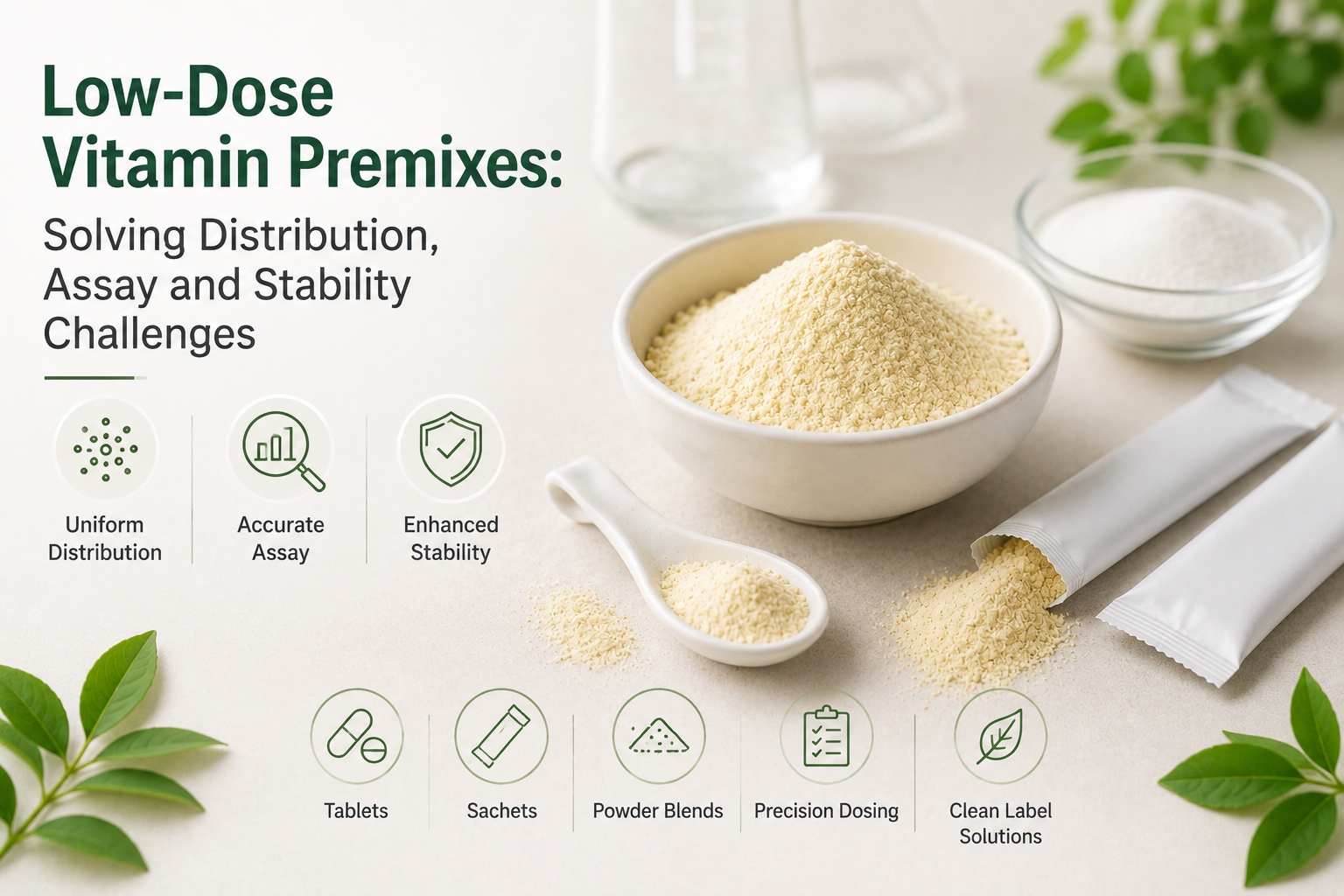 Low-Dose Vitamin Premixes: Solving Distribution, Assay and Stability Challenges